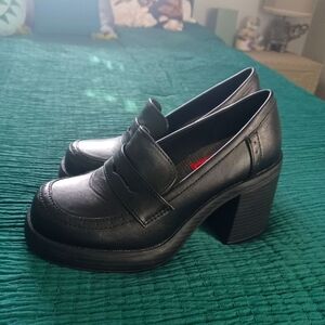 Black Platform Loafers